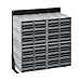 Single Sided Interlocking Storage Cabinet Floor Stand Drawer Options: 64 Drawers, Drawer Color: Ivory