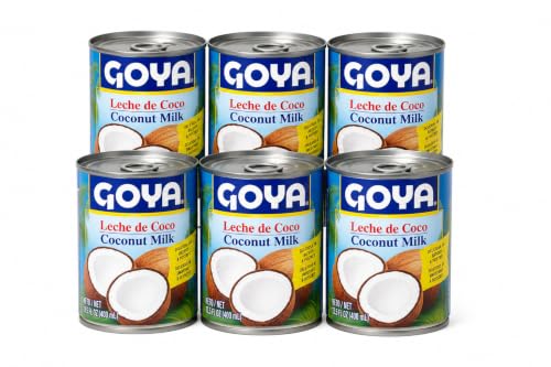 MADALO Pack GOYA Leche de Coco 6 Latas x 400 ml