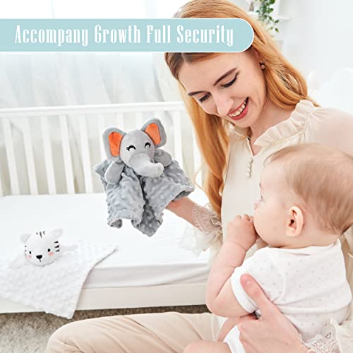 Cute Castle CC-TIGER-ELEPHANT Security Blanket For Babies Gifts - Soft Unisex Newborn Essentials For Boys And Girls - Neutral Baby Stuff Snuggle Toy - Baby Registry Search Shower thumb #2