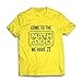 lepni.me Koszulka męska Przyjdź na Math Side Pi Funny Geek Humor Nerd Żart (XXL Żółty Wielobarwność)