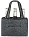 Produktbild Brandsseller Herren Handtasche Flaschenkorb Flaschenträger Einkaufstasche Aufbewahrungstasche - aus Filz - für 6 Flaschen - Grau-Männertasche
