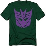 Popfunk Transformers Decepticon Logo T-Shirt (X-Large) Hunter Green