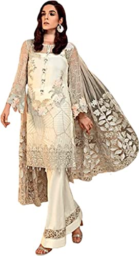 Salwar kameez haut de gamme costume indien brodé paillettes R22