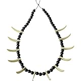Stone Age Teeth Necklace Costume Accessory