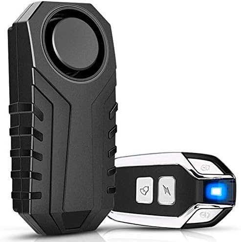 Onvian Bike Alarm with Remote, Wireless Anti-Theft Motorcycle Alarm Waterproof Bicycle Alarm Security Vibration Motion Sensor for Bike, Motorcycle, Electric Scooter, Moped, Etc - 113dB