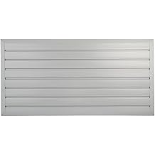 HANDIWALL GRAY PVC Slatwall Garage Wall Organizer, 4x2ft Heavy Duty Framed Slatwall Panel Storage Kit, Wall Mount Organizing Storage System For Slatwall Accessories