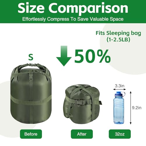 NewShot Compression Sack, Ultralight Portable Stuff Sack for Sleeping Bag by NewShot - Used condition - Image 4