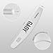 GAOY Nail File, 10Pcs Professional 100/180 Grit Half-Moon Shaped Double Sides Washable Emery Boards Manicure Tools for Acrylic and Gel Nails
