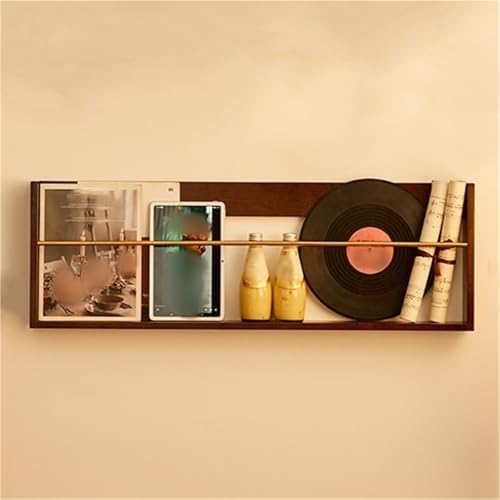 Wall Mounted Magazine Rack - Solid Wood Holder, Floating Shelves for Books, Stylish Organizer for Entryway, Office & Living Room Décor