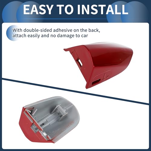 INFINAUTO Door Handle Cover, Front Left for Ford for Mustang 2015-2020 ABS Red, 1 Pc by INFINAUTO - Image 5