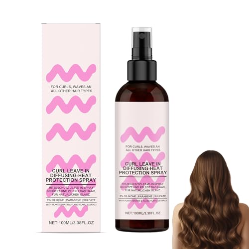 Curl Spray - Hidrata, Nutre y Fortalece tus Rizos al Instante - Elimina el Frizz y Desenreda sin Dañar - Spray Definidor para Cabello Rizado y Ondulado - El pelo de la lámpara mejora el encrespamiento