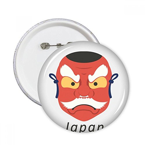 Masque traditionnel Ghost japonais pins badge XL, le cadeau idéal de 5 pièces pour fan de culture geek