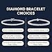 Original Classics Sterling Silver 1.0 Cttw Diamond Square Frame Miracle-Set Tennis Bracelet (I-J, I3) - Choice of Metal Color and Size