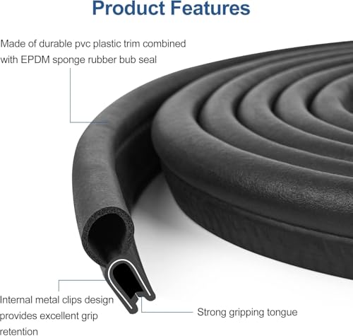Car Door Rubber Seal Strip (10Ft)