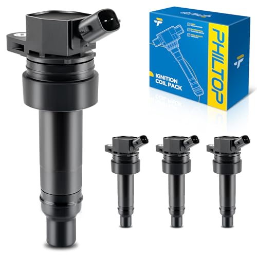 Image of PHILTOP Ignition Coil 4 Packs UF707 Fit for Hyundai Veloster 2013-2015, Kia Forte Koup 2014-2015, Forte5 2014-2015