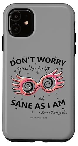 Coque noire Harry Potter Luna Lovegood iPhone 11 évite les rayures