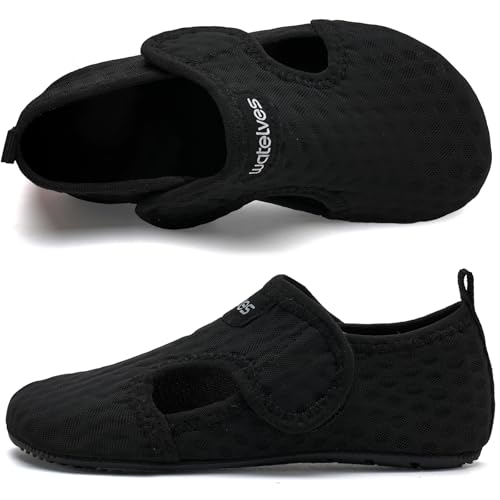 Image of WateLves Kids Water Shoes Toddler Girls Boys Barefoot Non-Slip Quick Dry Aqua Socks for Beach Swim Walking