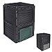 Linxor - Composteur, bac, Poubelle à Compost de Jardin - 300 L - 2 Coloris