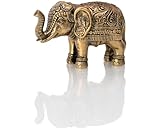 Artconal Elephant Statue Feng Shui Decor Antique Gold 4 inch Good Lucky Elephant Gift, Elefantes Decorativos para Sala