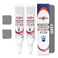 ZippySolve Tile Grout, Repair Kit, 2 Pack Grout Filler, Restore & Renew Tile Joints Line, Fast Drying Tile Grout Paint Squeeze Tube for Bathroom Shower Kitchen Floor Tile, Waterproof (17.6 oz, Grey)
