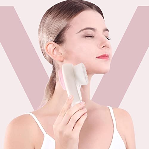 Esfoliante facial, Facial Antiderrapante Suave, Ferramenta facial 2 em 1 cerdas macias de carvão de