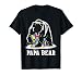 Funny Papa Bear Autism Awareness Autism Matching Family Dad T-Shirt