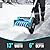 Electric Cordless Snow Shovel, Snow Blower Cordless, 13"x6" Clearing Path, Directional Plate & Auxiliary Handle, Snowblower Electric Snow Blower Battery Powered (2*4.0Ah Batteries & Charger Included)