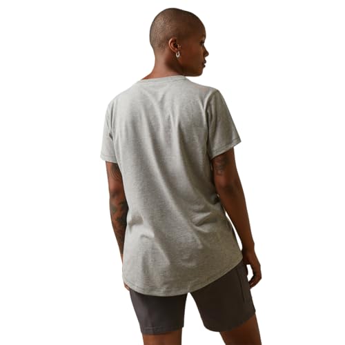 Image of ARIAT Women's Rebar Workman T-Shirt, Heather Grey, Size X-Small