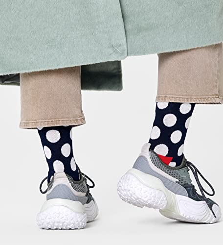 Happy Socks Classic Geometric Socks, for Men and Women, made with Sustainable Organic Cotton - Navy, Red and White - size 10-13 - 4-Pack Gift Box2