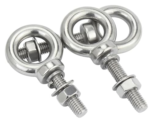 Tuercas de ojo de elevación M6 tornillo de anillo de acero inoxidable juego de pernos de ojo 4