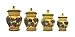 4pc ceramic canister set tuscany grape