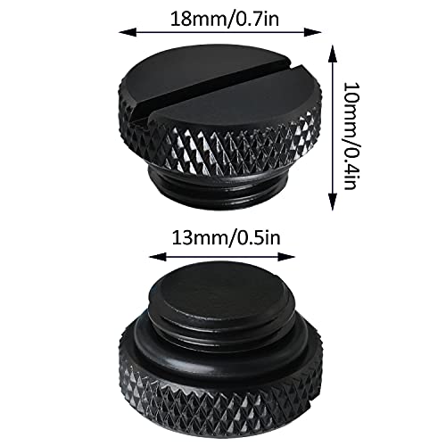 Luorng 4Pcs Plug Fitting With O-Ring For Pc Water Cooling Systems, Computer Water-Cooled Water Stop Plug-G1/4 Thread #TOP1