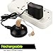Digital Personal Sound Amplifiers Behind the Ear Hearing Aid Batteries, Receiver-in-Canal (RIC) BTE, Smart Noise Cancelling, 4 Modes w/Volume Control, Open-Fit, Tan (Pair)
