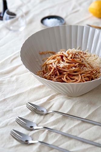 Bol en forma de concha grande ByOn para ensaladas sofisticadas 3