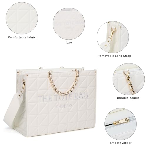 Image of Chinllo Laptop Tote Bag for Women Top Handle Satchel Purse and Handbags Work Compartment with Shoulder Strap