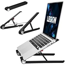 Portable Laptop Stand for Lenovo Legion 9i 7i 5i 5 Pro 7i 5i 5 Legion Slim 5 7 Y530 Y730 Y7000 Gaming Laptop.Laptop Stand for Desk,Made of Reinforced Nylon, 304 Stainless Steel and Silicone.Black