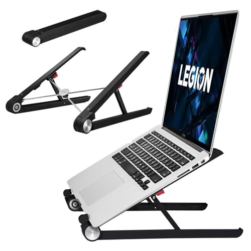 Portable Laptop Stand for Lenovo Legion 9i 7i 5i 5 Pro 7i 5i 5 Legion Slim 5 7 Y530 Y730 Y7000 Gaming Laptop.Laptop Stand for Desk,Made of Reinforced Nylon, 304 Stainless Steel and Silicone.Black