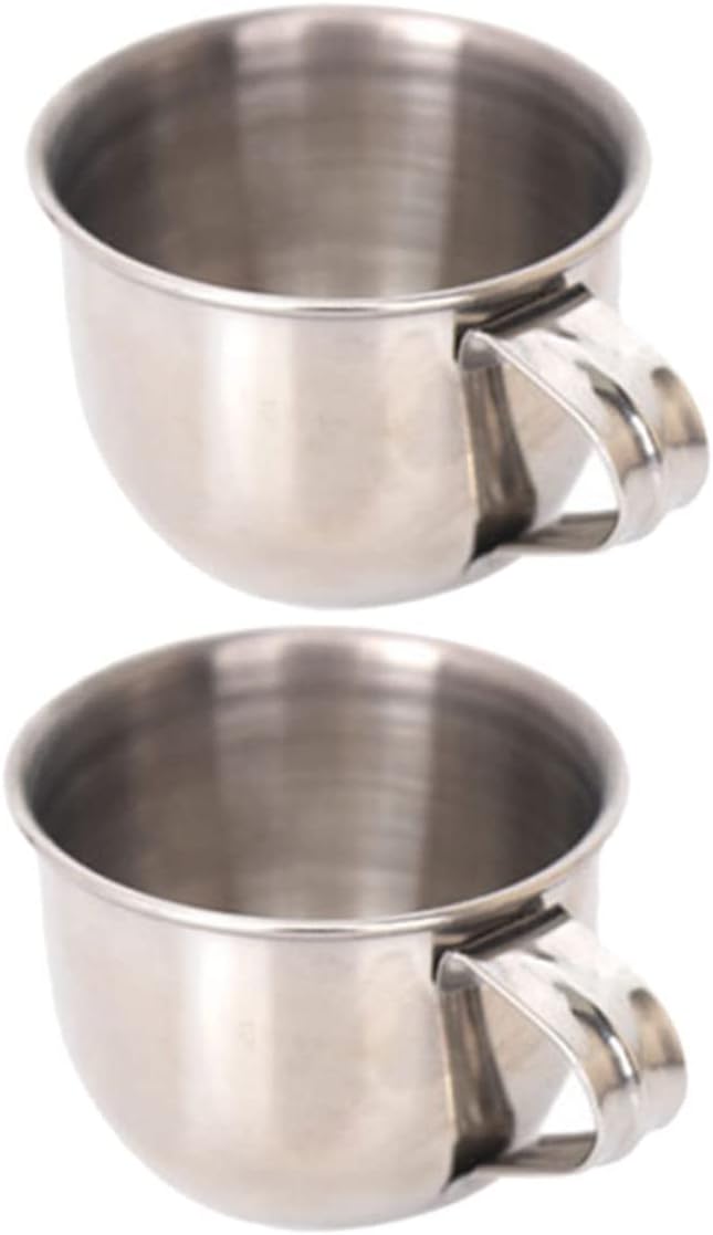 Cabilock 10pcs Stainless Steel Water Cups Rustproof Drink Mugs for Sake Plum Wine and Tea to Clean for Family and Friends