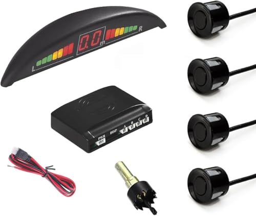 Sensores de aparcamiento con pantalla LED y zumbador acústico para evitar golpes en el coche