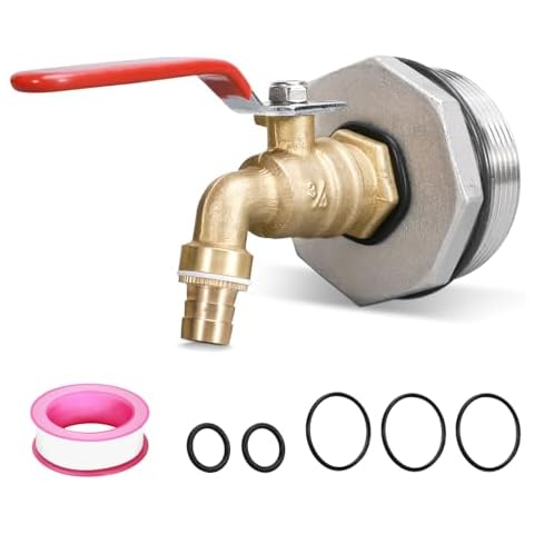 ASEVAT Brass Drum Faucet with Reducer Cover