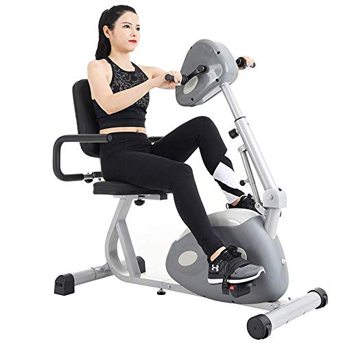 Image of Electronic Physical Therapy Rehabilitation Bike for Senior Recumbent Indoor Pedal Exerciser Training Hand Arm Foot Leg Knee Passive Assist for The Handicap Disabled Stro