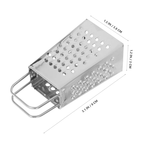Ralladores mini 2 piezas en acero inoxidable 4 lados miniatura 2
