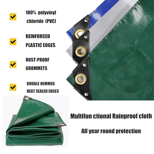 Lona impermeable con ojales 0.5x5.5 m para terraza exterior 5