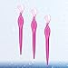 minkissy 9pcs Stainless Steel Eyebrow Portable Eyebrow Trimmers for Women Non- Grip Beauty Tools for Precise Shaping Travel-friendly Makeup Accessories Transparent Red