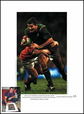 Joost van der Westhuizen signed limited edition print