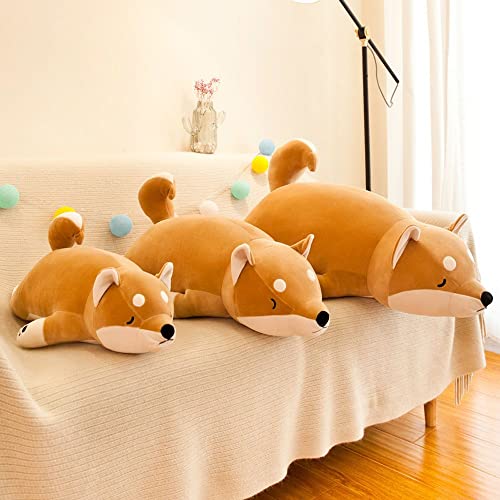 GUODUN Schlafkissen Kuscheltier Hund Cartoon Hund Plüsch Shiba Liegen Plüsch Hund Shiba Inu Plüschtier Gefüllter Shiba… – Bild 4