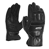 Fulmer 554 Sprinter Leather Motorcycle Gloves, Size Large