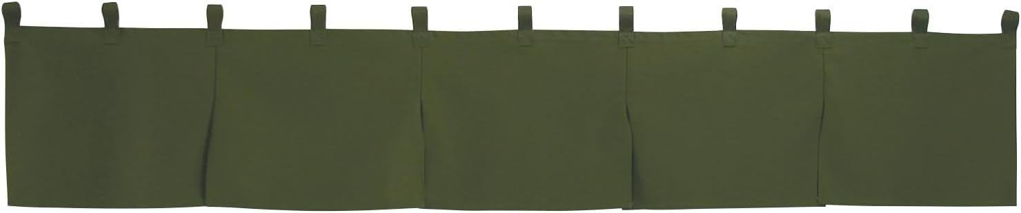 Noboriya Workshop Counter Norens 44581 Katsuragi Moss Green Size: W 68.9 x H 11.8 inches (1750 x 300 mm)