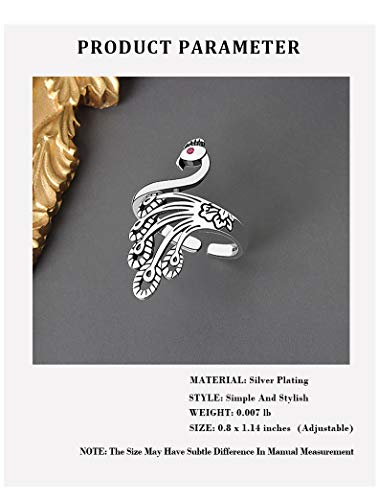 Crochet Ring for Finger, Adjustable Knitting Crochet Crocheting Finger Accessories and Supplies Loop Ring, CKSTRON Knitting Crochet Tension Thimble for Phoenix Peacock Speed Ring (A 3PCS)