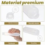 Classicseali 6 sztuk pojemników do nalewania, małe pojemniki na płyny, przeciw wyciekaniu, przezroczyste, plastikowe butelki podróżne na kosmetyki do szamponu, odżywki i balsamów (30/50 ml)